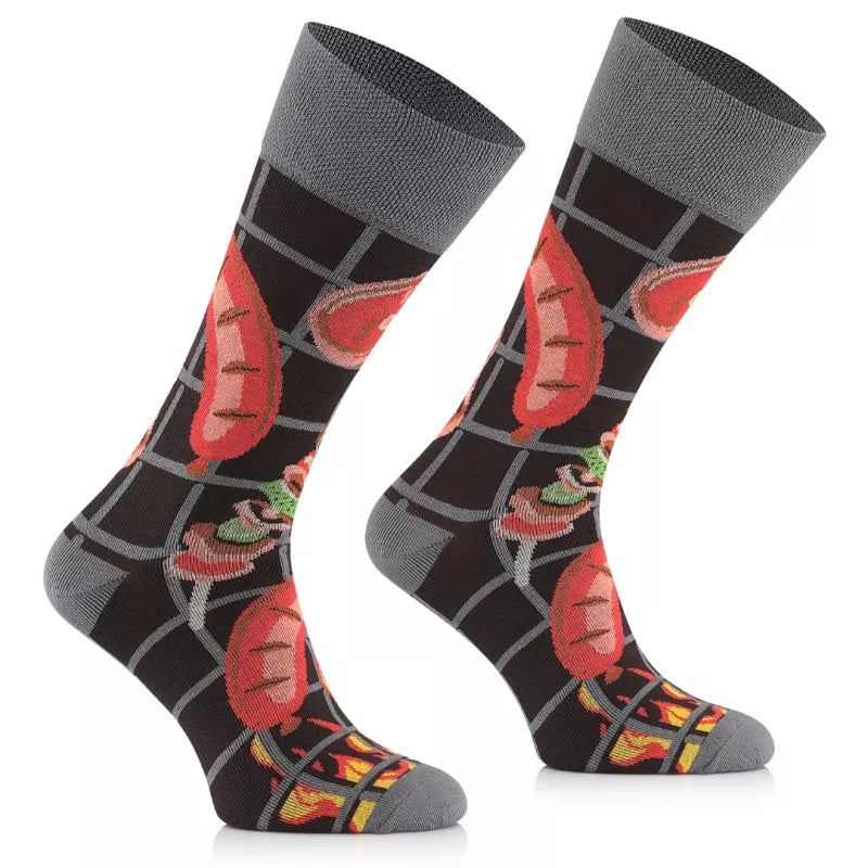 Barbeque Socken, Bratwurst Socken, Motivsocken oder weitere Themensocken auf Sockeläuft.de