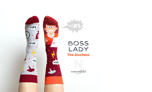 Boss Socken, Geschenk für Chefin, Motivsocken, Berufssocken, Themensocken, Geschenkidee für Vorgesetztin.