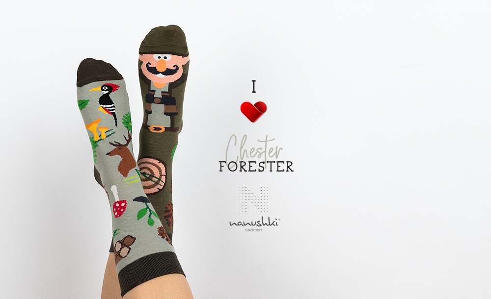 Förster Socken, Jäger Socken, Themensocken, Berufssocken, Motivsocken, Geschenkidee für Förster.