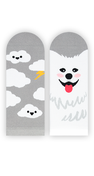 Sneakersocken, Wolken Sneakersocken, Motivsocken, Themensocken.