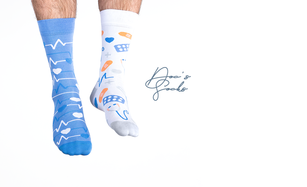 Arztsocken, Doktor Socken, Motivsocken oder weitere Themensocken auf Sockeläuft.de
