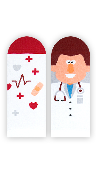 Sneakersocken, Arzt Sneakersocken, Motivsocken, Themensocken.