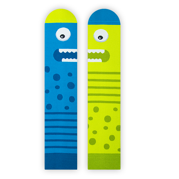 Monster Socken, Socken mit Monstern, Halloween Socken, Motivsocken, Themensocken.