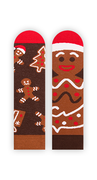 Lebkuchenmann Socken, Weihnachtssocken für Kinder, Motivsocken für Kinder.