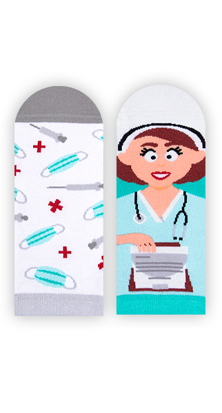 Sneakersocken, Ärztin Sneakersocken, Motivsocken, Themensocken.