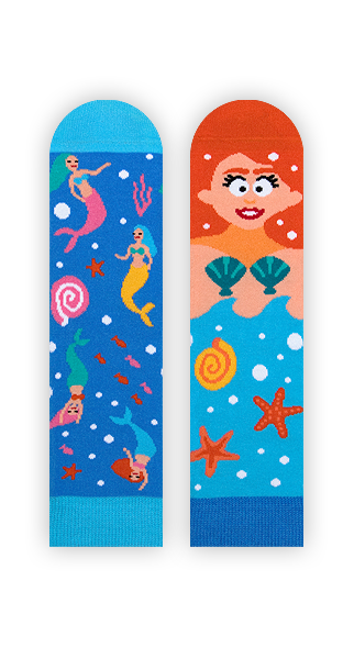 Kindersocken, Meerjungfrau Socken für Kinder, Motivsocken für Kinder.