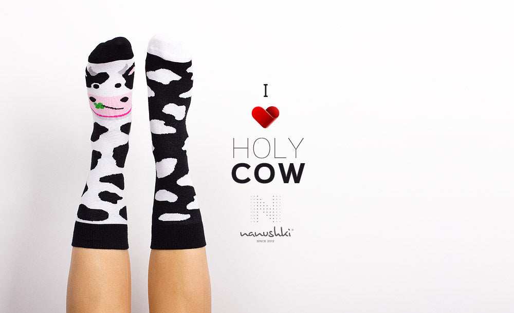 Kuhsocken, Socken mit Tiermotiven, Themensocken, Motivsocken, Geschenkidee für Landwirtin.