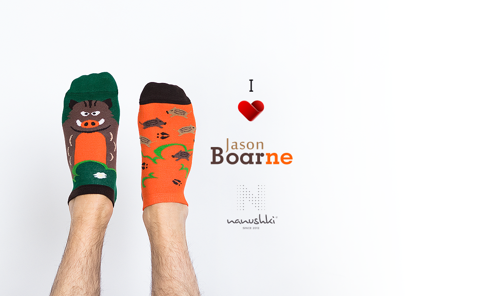 Sneakersocken, Wildschwein Sneakersocken, Motivsocken, Themensocken.