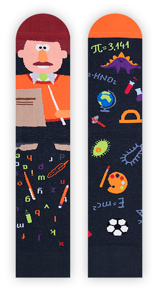 Lehrer Socken, Motivsocken, Berufssocken, Themensocken, Geschenkidee für Lehrer.