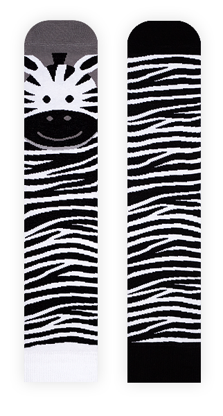 Zebra Socken, Socken mit Tiermotiven, Themensocken, Motivsocken, Geschenkidee für die Freundin.