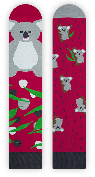 Koala Socken, Socken mit Tiermotiven, Themensocken, Motivsocken, Geschenkidee für die Freundin.