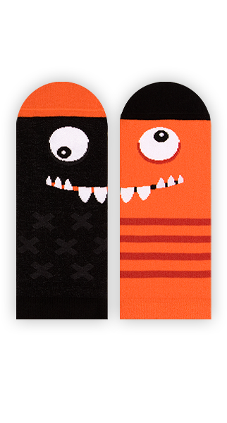 Sneakersocken, Sneakers mit Monstern, Halloween Socken, Motivsocken, Themensocken.