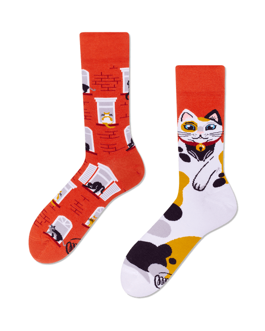 Katzen Socken, Socken mit Tiermotiven, Motivsocken, Themensocken, Geschenkidee für Tierarztin.