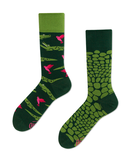 Krokodil Socken, Alligator Socken, Socken mit Tiermotiven, Motivsocken, Themensocken, Geschenkidee für den Freund.