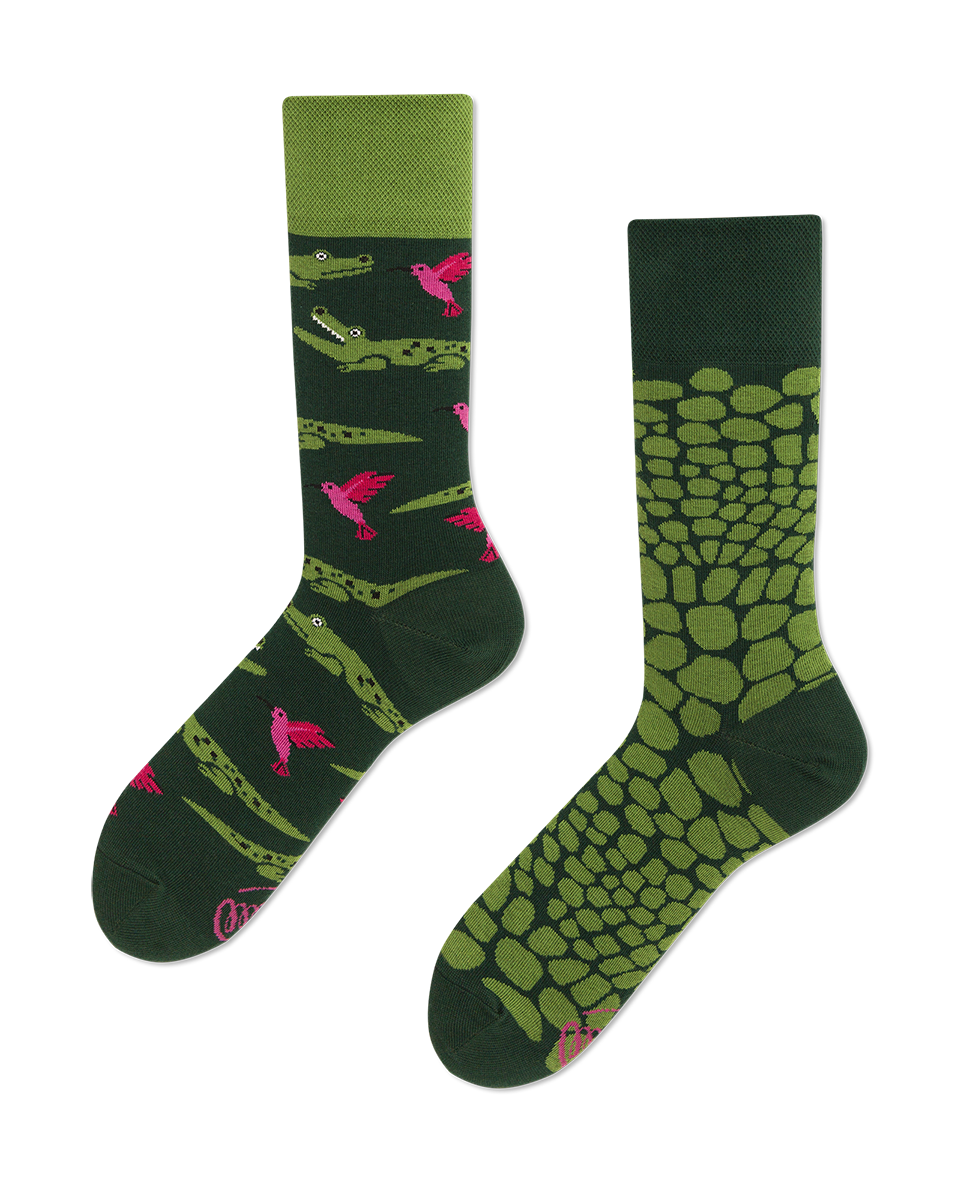 Krokodil Socken, Alligator Socken, Socken mit Tiermotiven, Motivsocken, Themensocken, Geschenkidee für den Freund.