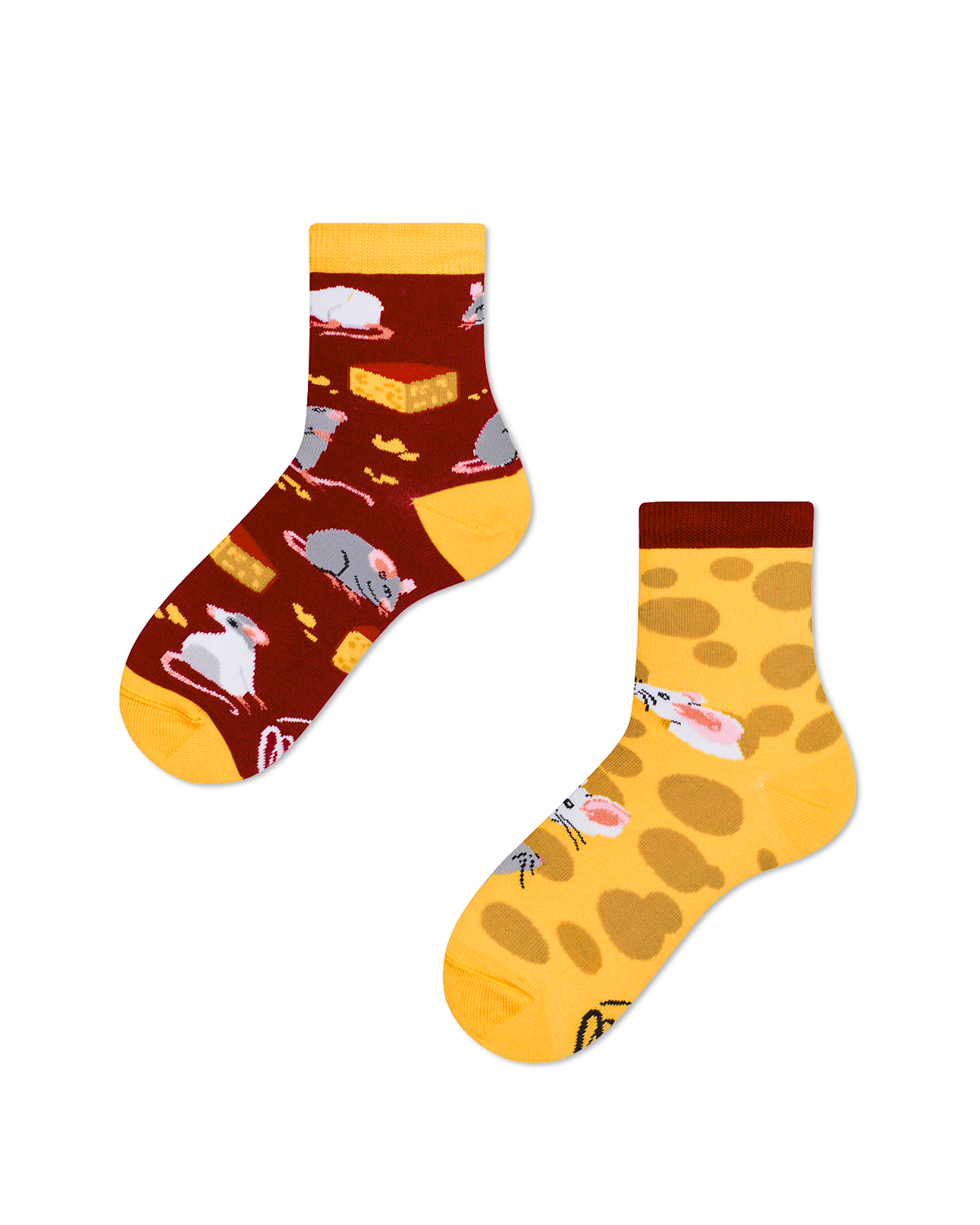 Maus Kindersocken, Motivsocken für Kinder, Geschenkidee für Jungs und Mädchen.