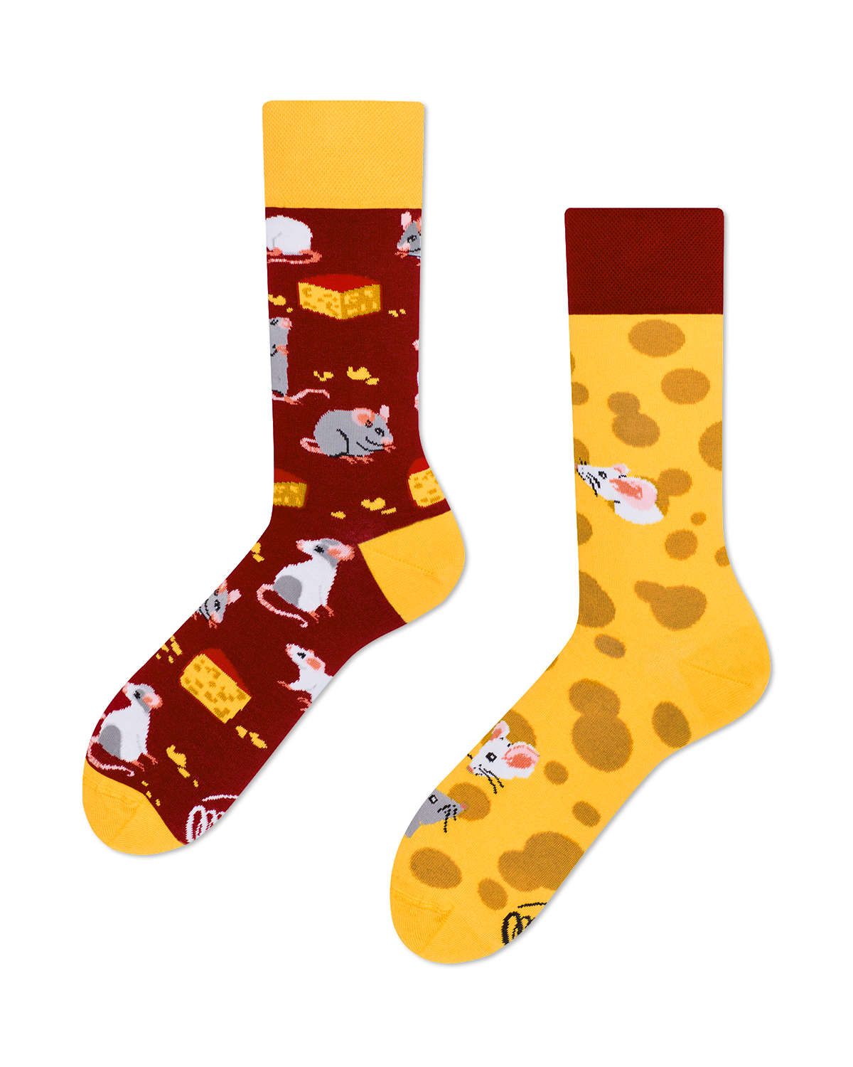 Maus Socken, Käse Socken, Socken mit Tiermotiven, Motivsocken, Themensocken, Geschenkidee für Tierpflegerin.