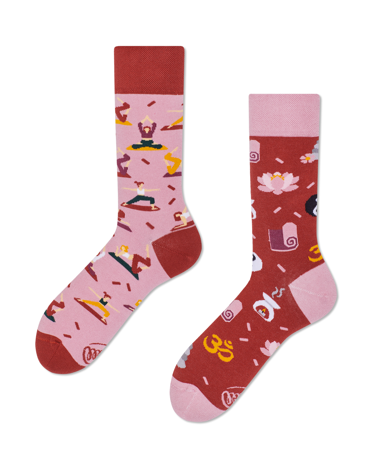Yoga Socken, Ohm Socken, Motivsocken, Themensocken, Geschenkidee für Yogalehrerin.