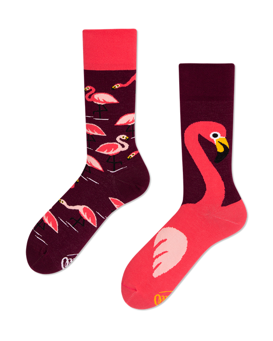 Flamingo Socken, Socken mit Tiermotiven, Motivsocken, Themensocken, Geschenkidee für Tierpflegerin.