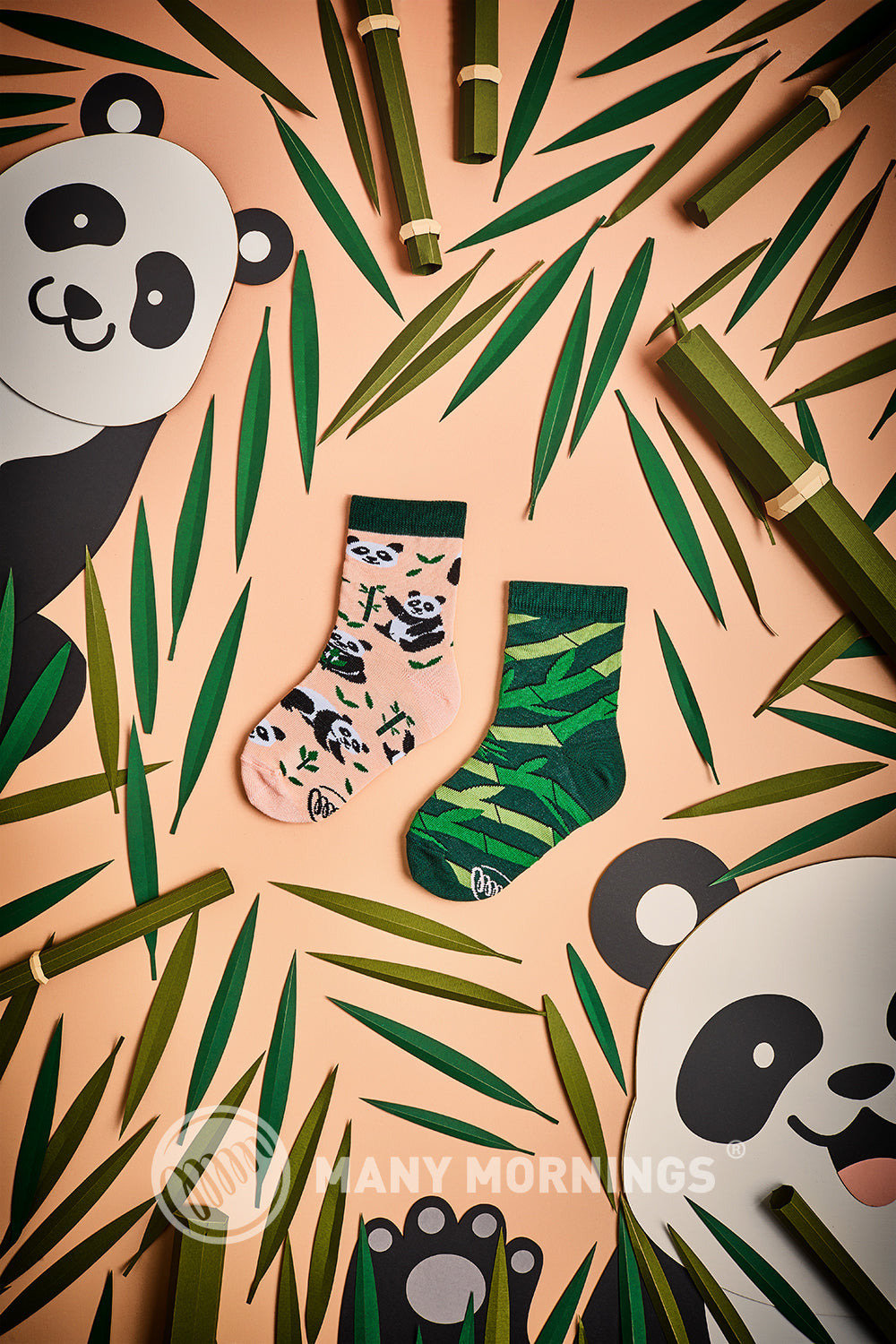 Pandabär Kindersocken, Motivsocken für Kinder, Geschenkidee für Jungs und Mädchen.