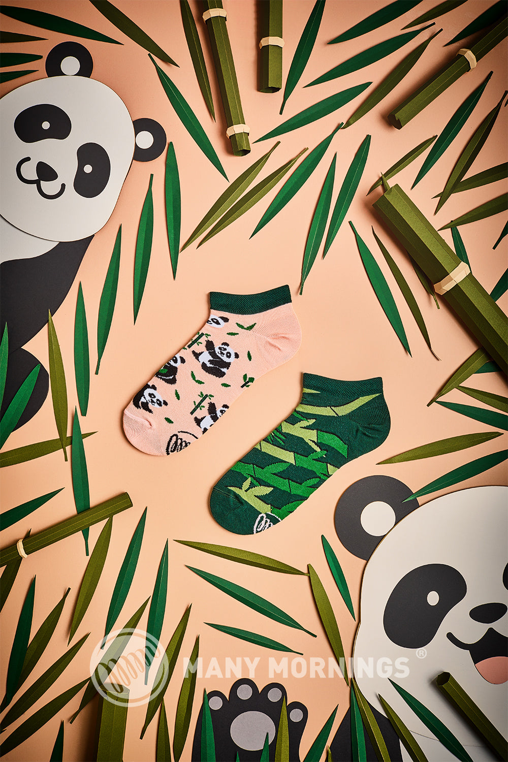 Sneakersocken, Pandabär Sneakersocken, bunte Sneakersocken, Sneakersocken mit Motiven.