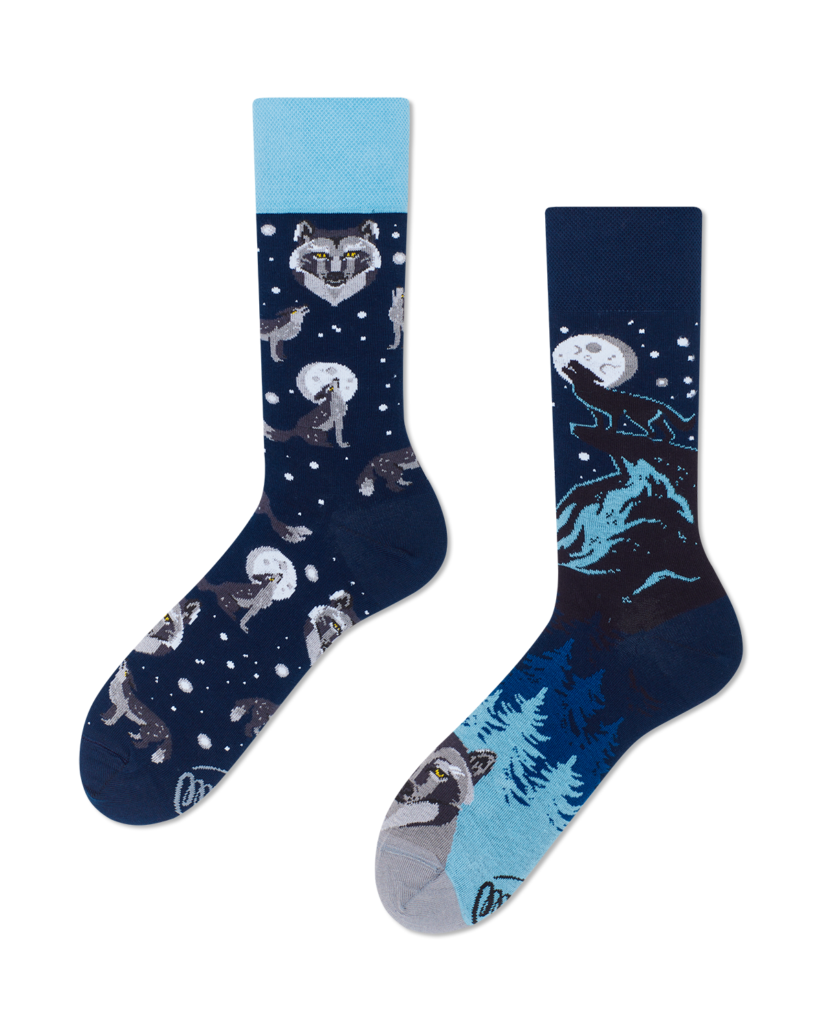Wolf Socken, Socken mit Tiermotiven, Motivsocken, Themensocken, Geschenkidee für den Freund.