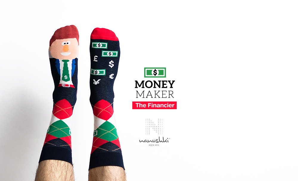 Bänker Socken, Dolla Socken, Motivsocken, Berufssocken, Themensocken, Geschenkidee für Bänker.