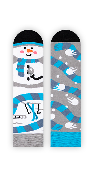 Kindersocken, Schneemann Socken für Kinder, Motivsocken für Kinder.