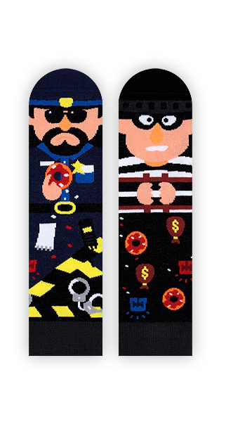 Kindersocken, Polizei Socken für Kinder, Motivsocken für Kinder.