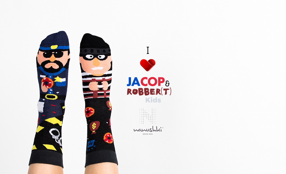 Kindersocken, Polizei Socken für Kinder, Motivsocken für Kinder.
