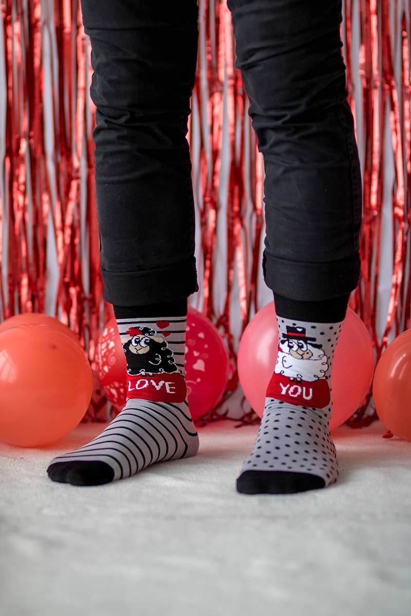 Motivsocken, Schaf Socken, Themensocken, Geschenk für Landwirt