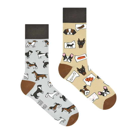 Hunde Socken, Motivsocken, bunte Socken, Geschenkidee für Hundebesitzer.