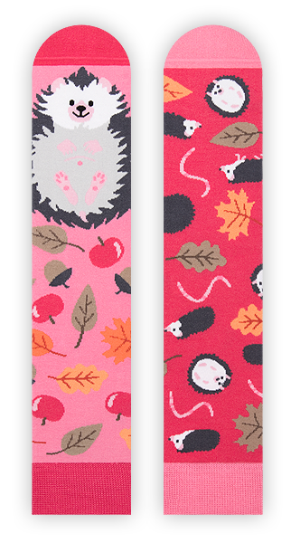 Igel Socken, Socken mit Tiermotiven, Themensocken, Motivsocken, Geschenkidee für die Freundin.