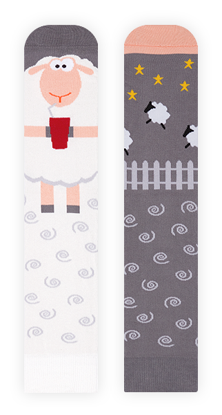 Schaf Socken, Socken mit Tiermotiven, Themensocken, Motivsocken, Geschenkidee für Landwirt.