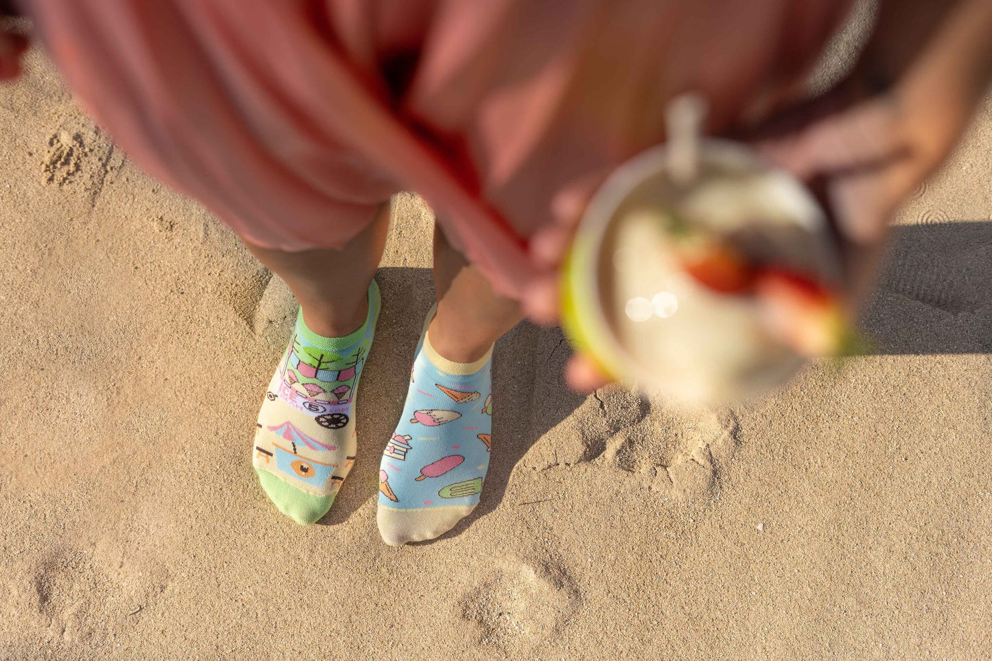 Sneakersocken, Eis Sneakersocken, bute Sneakersocken, Sneakersocken mit Motiven.