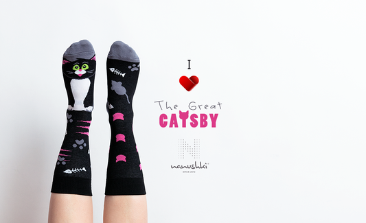 Katzen Socken, Socken mit Tiermotiven, Themensocken, Motivsocken, Geschenkidee für die Freundin.