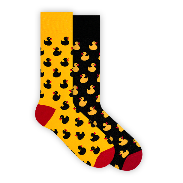 Enten Socken, Quietscheentchen Socken, Themensocken, Motivsocken, Partnersocken.