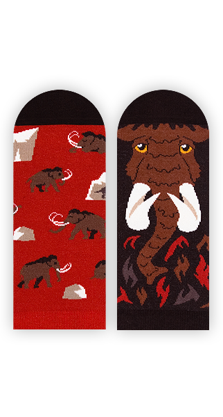 Sneakersocken, Mammut Sneakersocken, Motivsocken, Themensocken.