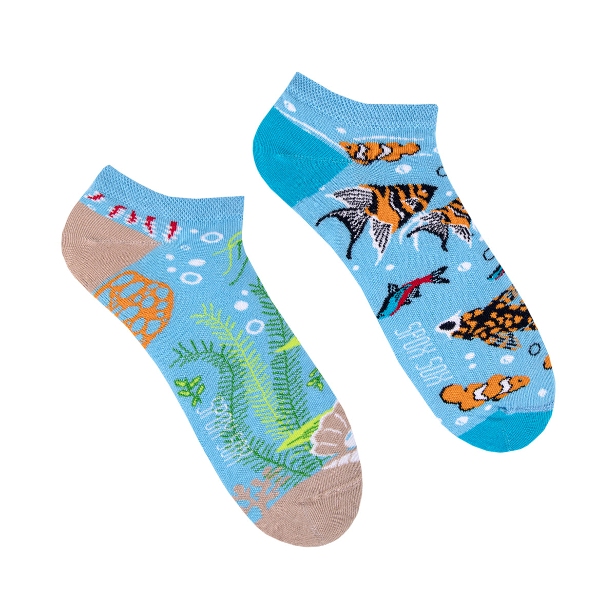 Sneakersocken, Fisch Sneakersocken, bute Sneakersocken, Sneakersocken mit Motiven.