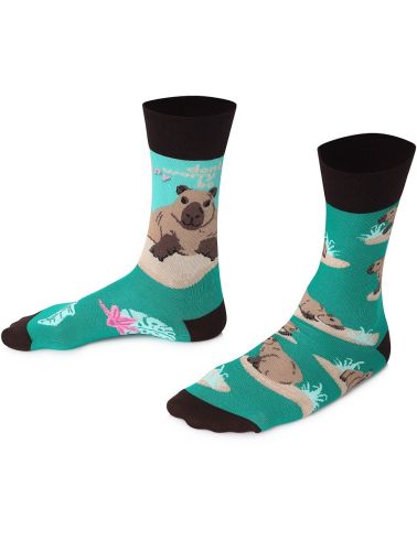 Capybara Socken, Wasserschwein Socken, Motivsocken, Themensocken, Geschenkidee für Tierpflegerin