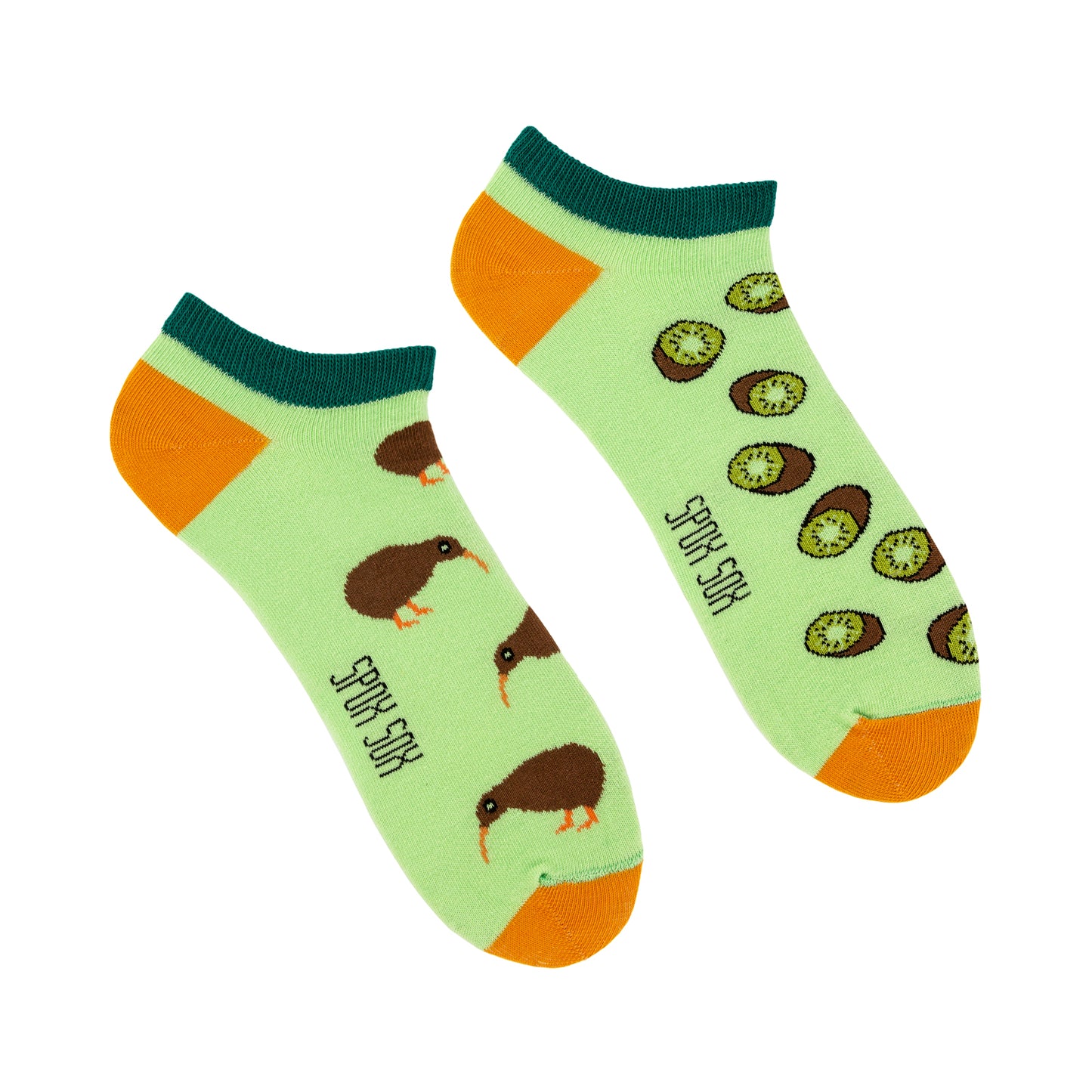 Sneakersocken, Kiwi Sneakersocken, bute Sneakersocken, Sneakersocken mit Motiven.