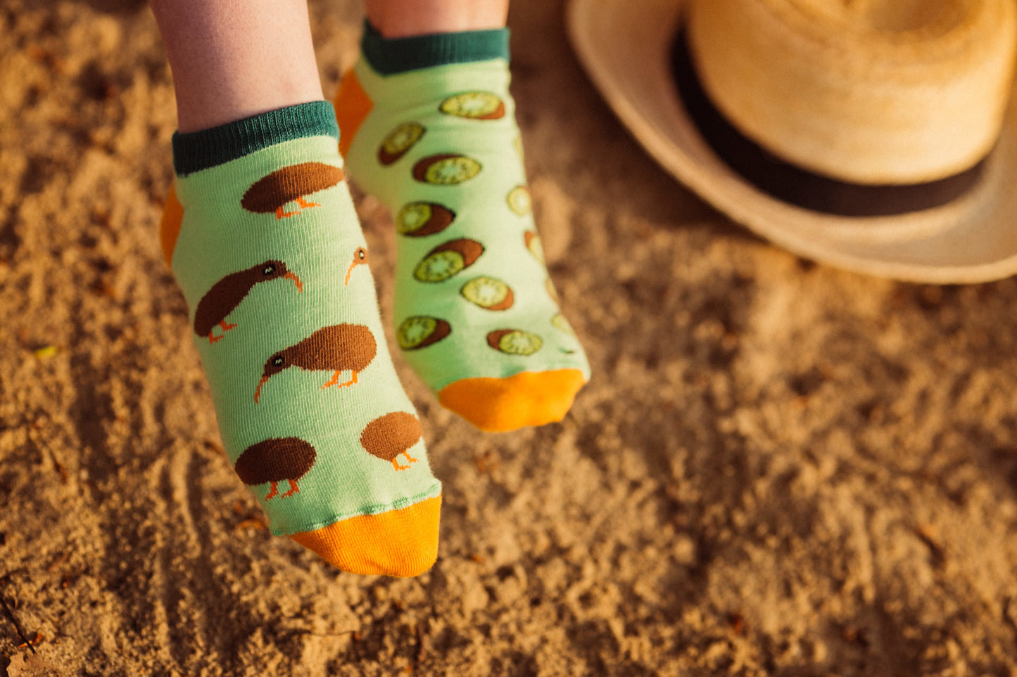 Sneakersocken, Kiwi Sneakersocken, bute Sneakersocken, Sneakersocken mit Motiven.
