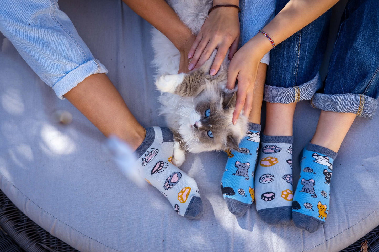 Sneakersocken, Katzen Sneakersocken, bute Sneakersocken, Sneakersocken mit Motiven.