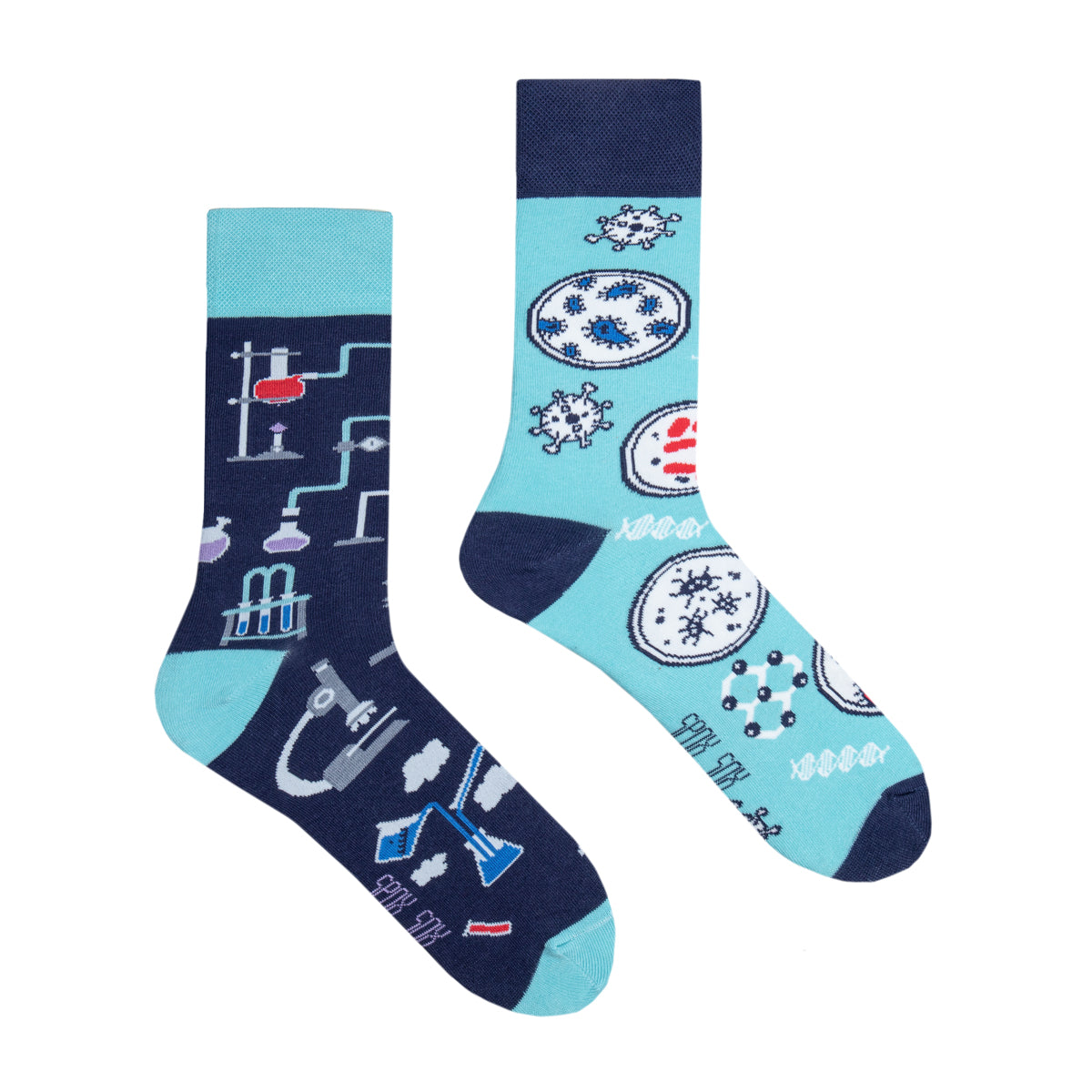 Labor Socken, Motivsocken, bunte Socken, Geschenkidee für Chemikerinnen.
