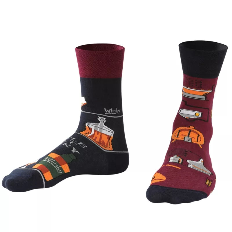 Whisky Socken, Motivsocken, Themensocken, Geschenkidee für Whisky Liebhaber