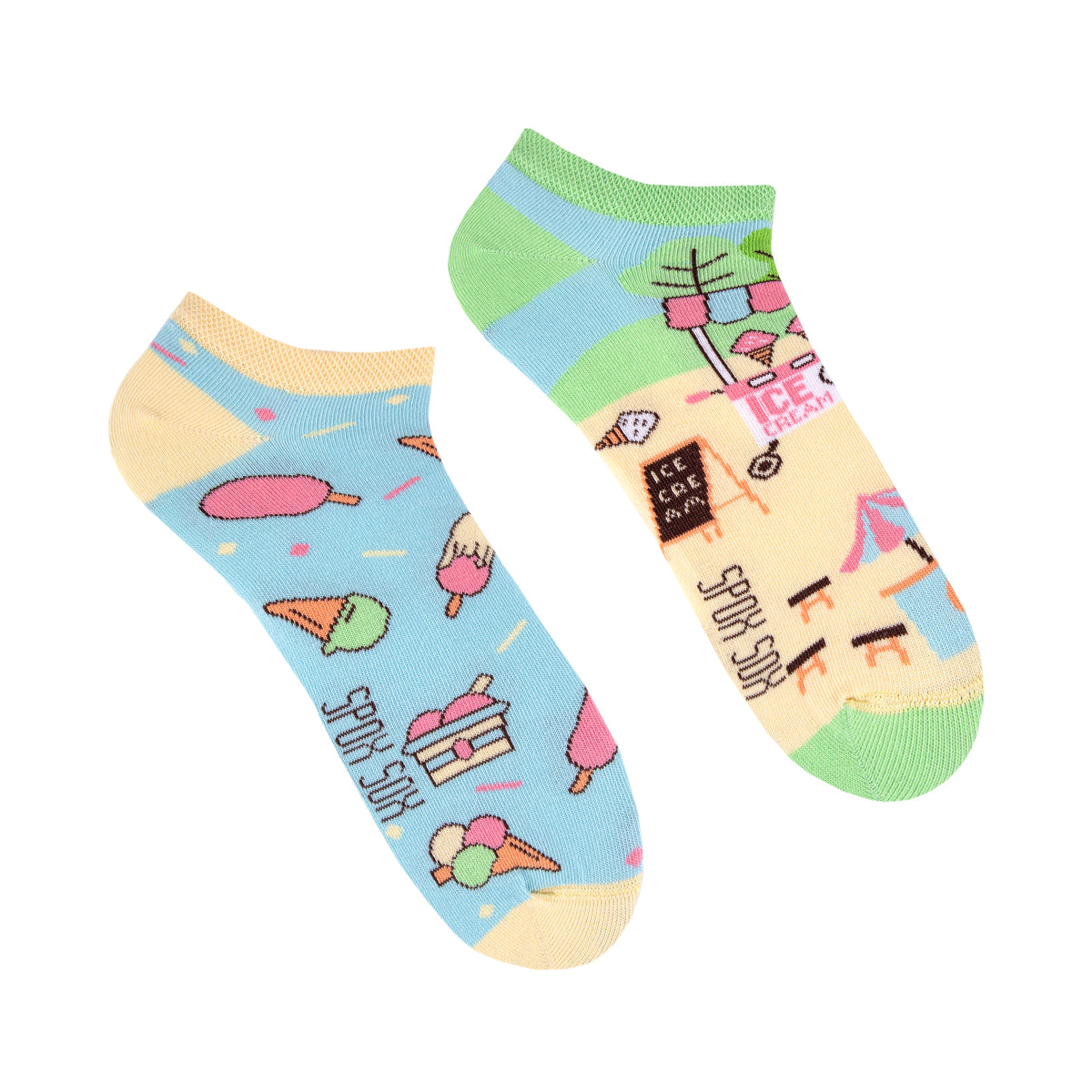 Sneakersocken, Eis Sneakersocken, bute Sneakersocken, Sneakersocken mit Motiven.