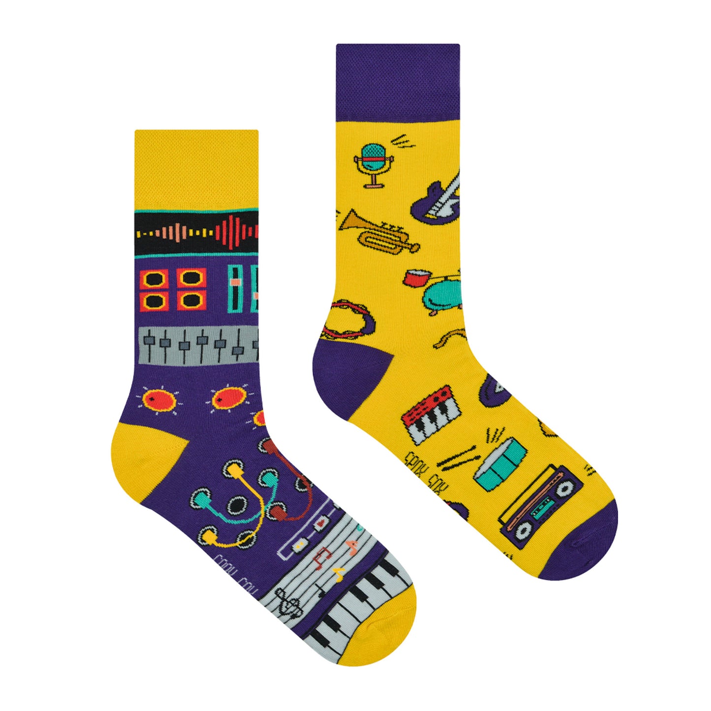 Musik Socken, Motivsocken, bunte Socken, Geschenkidee für Musikerin.