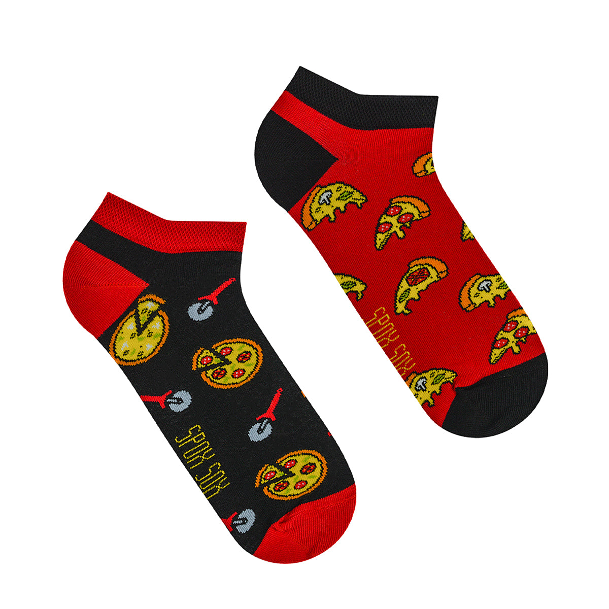 Sneakersocken, Pizza Sneakersocken, bute Sneakersocken, Sneakersocken mit Motiven.