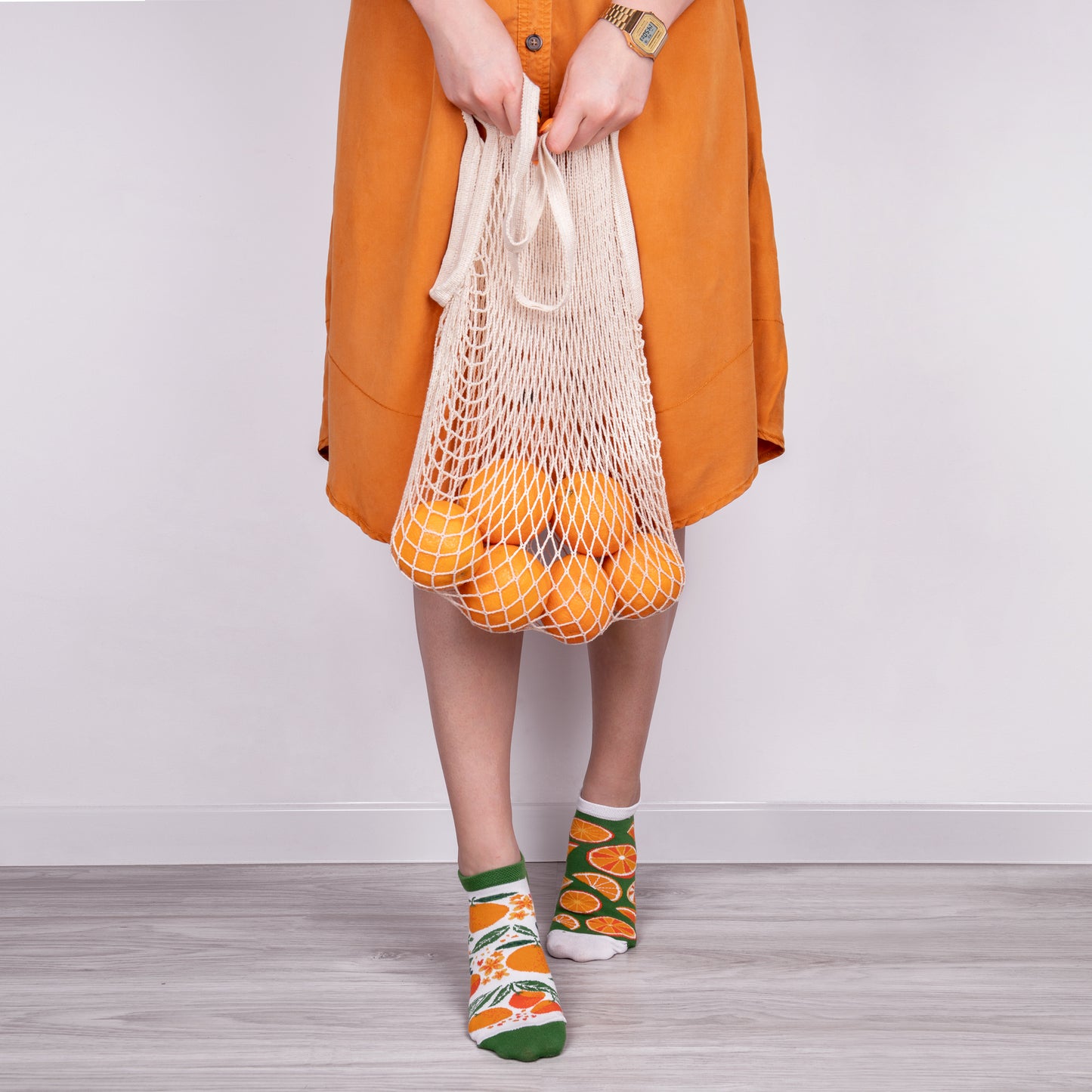 Sneakersocken, Orangen Sneakersocken, bute Sneakersocken, Sneakersocken mit Motiven.
