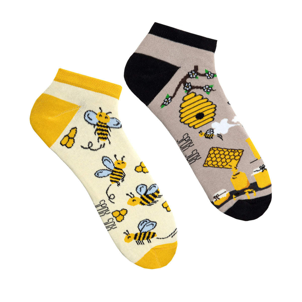 Sneakersocken, Bienen Sneakersocken, bute Sneakersocken, Sneakersocken mit Motiven.